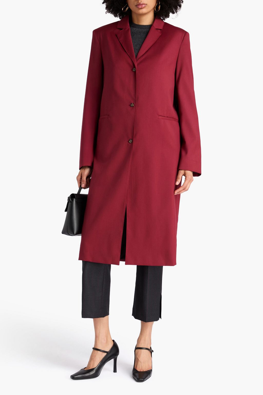 LOULOU STUDIO Tido wool-crepe coat
