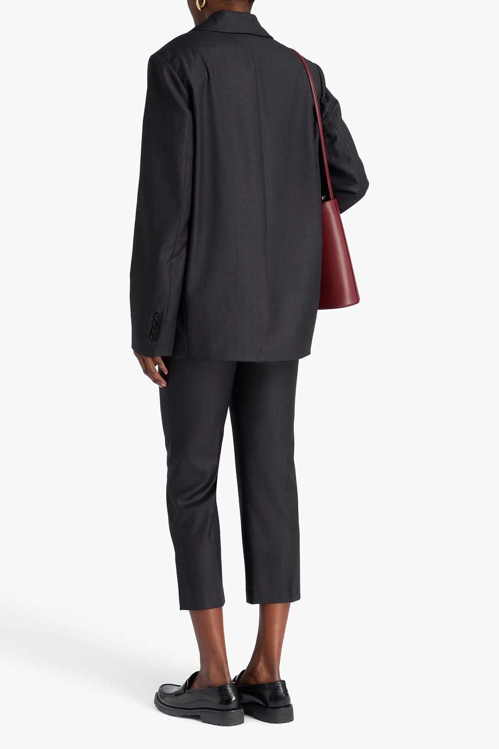 LOULOU STUDIO Mayol double-breasted pinstriped wool-twill blazer