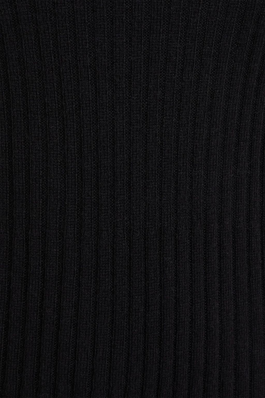LOULOU STUDIO Hobas Midikleid aus einer gerippten Woll-Kaschmirmischung