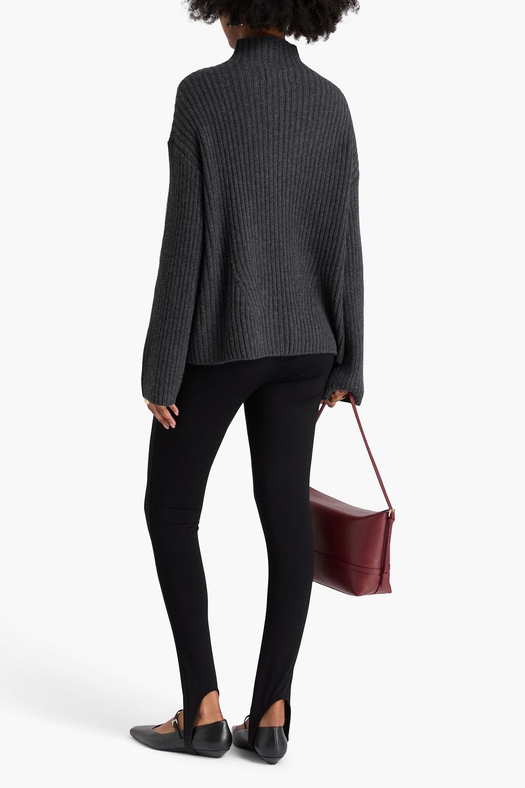 LOULOU STUDIO Ines ribbed cashmere turtleneck sweater