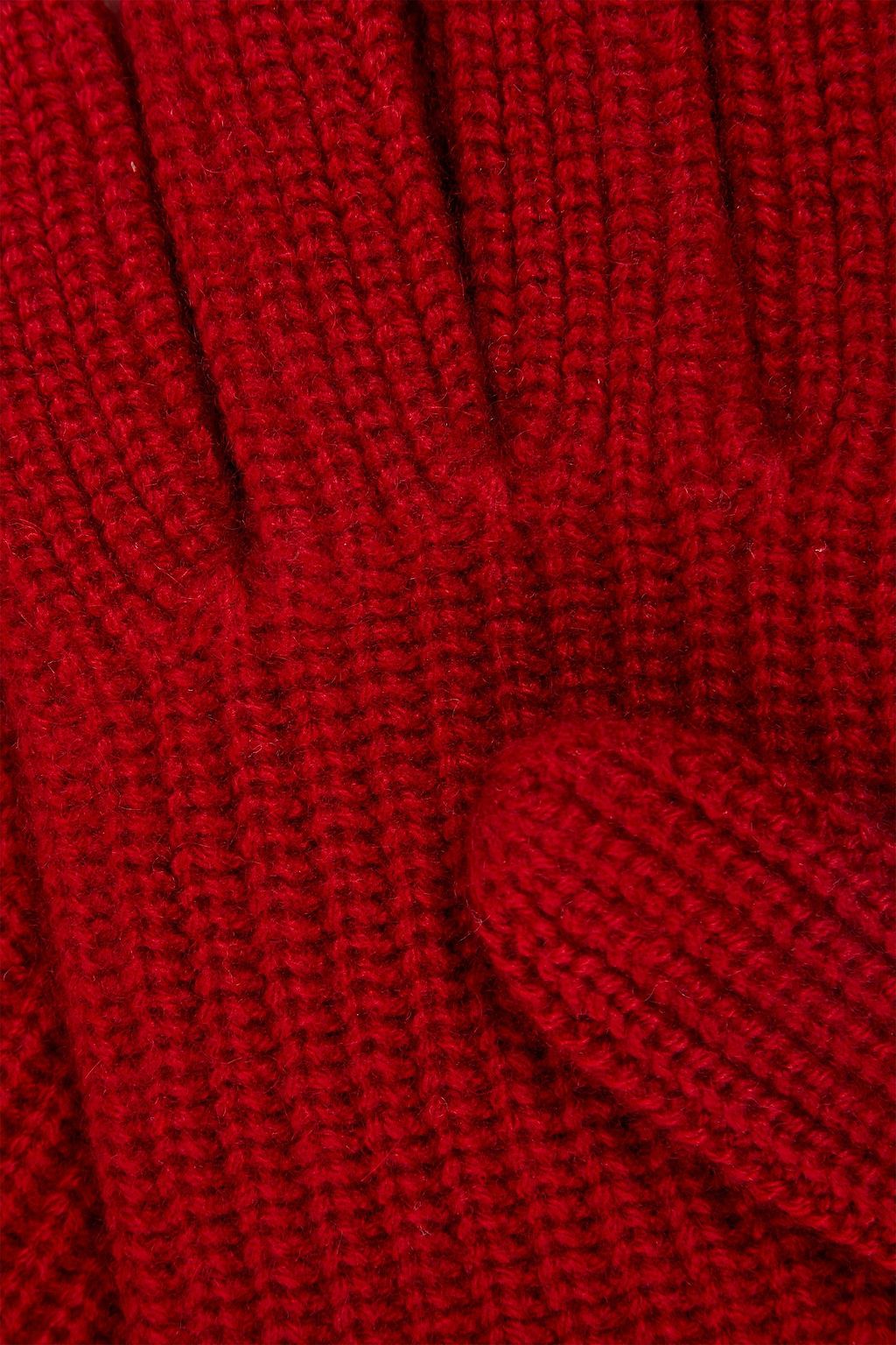 LOULOU STUDIO قفّازات "ميلوس" من الكشمير المضلّع