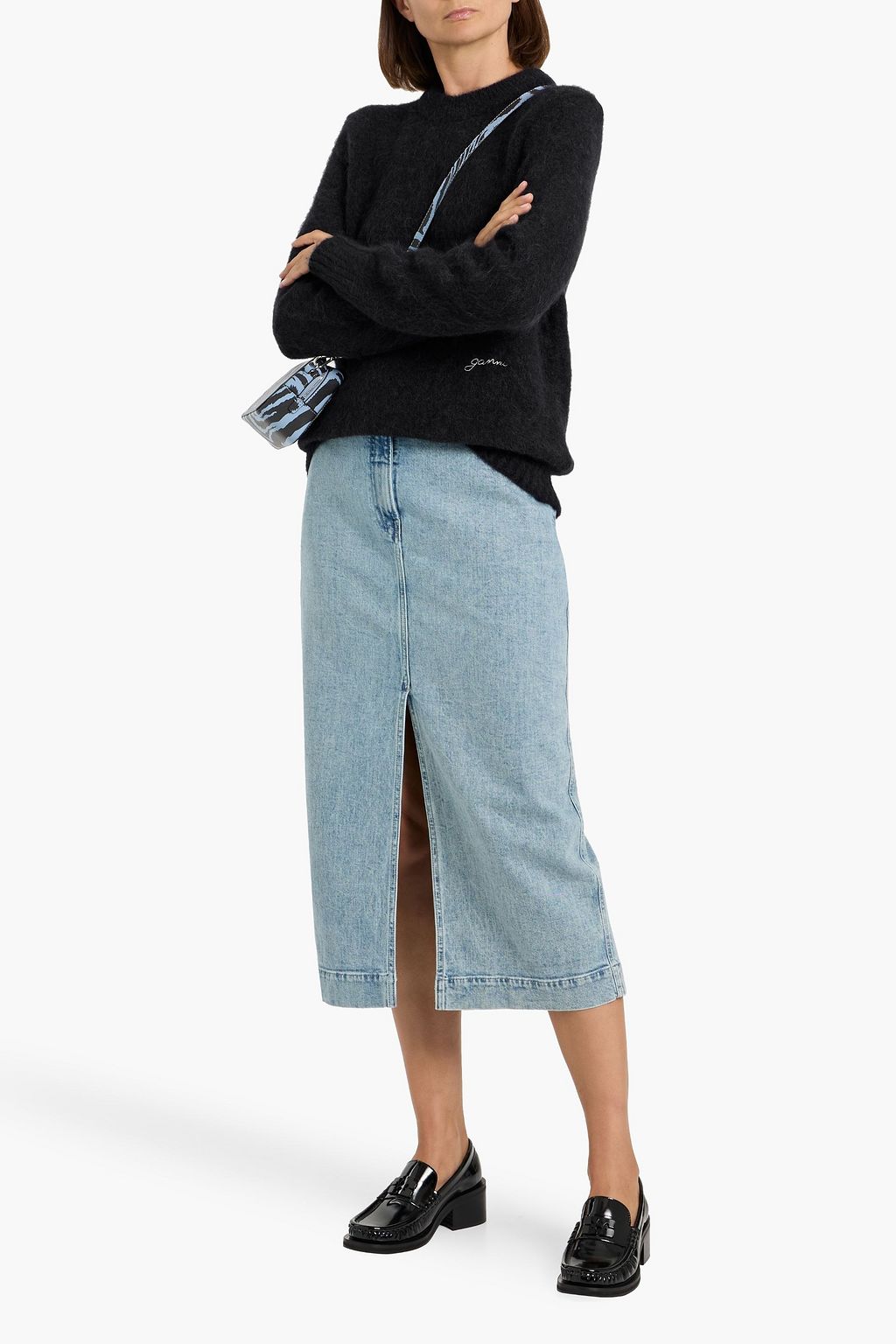 GANNI Alpaca-blend sweater