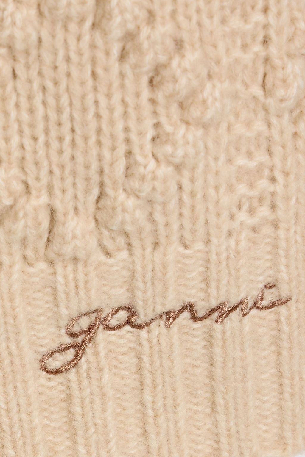 GANNI Jacquard-knit wool and cotton-blend vest