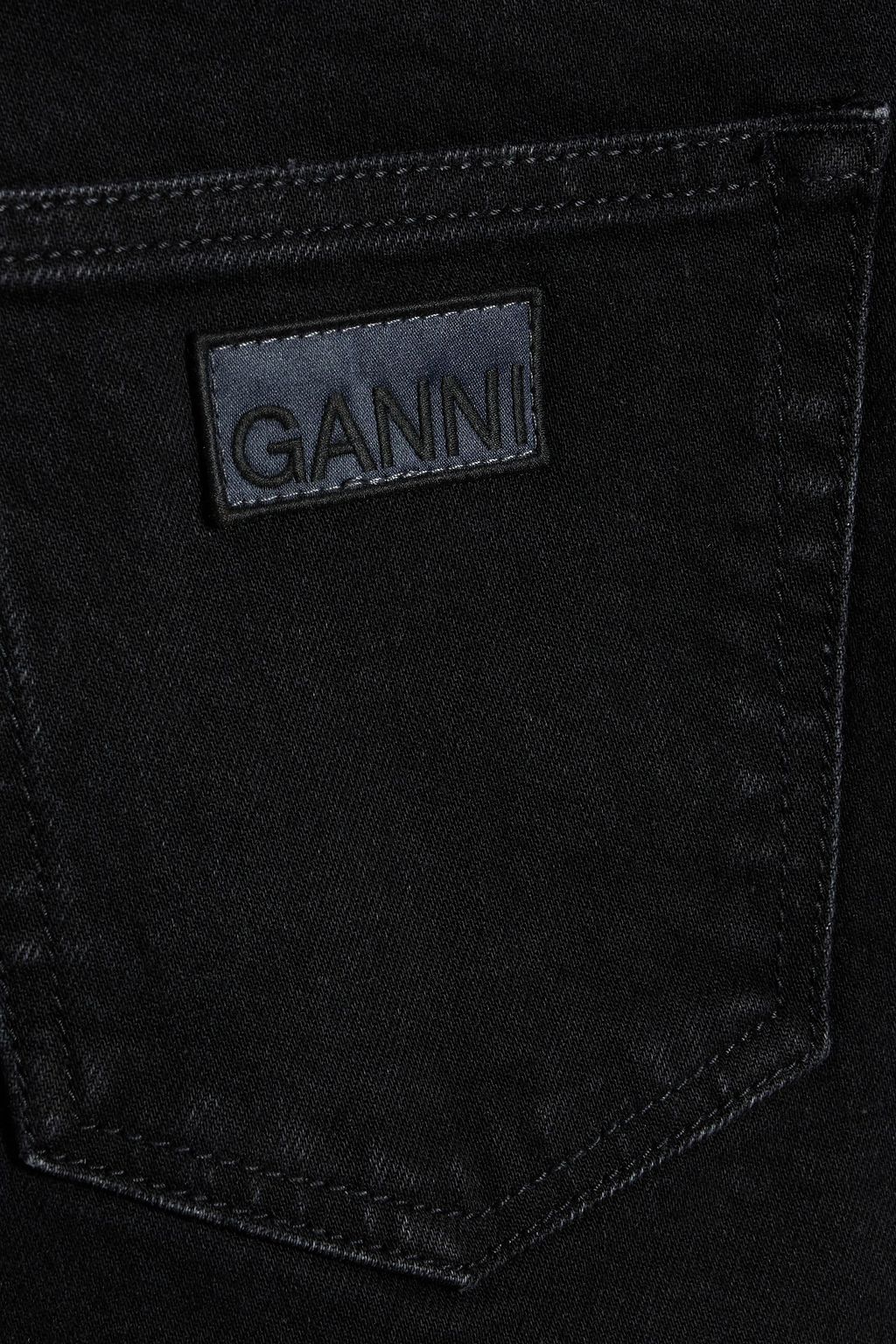 GANNI High-rise wide-leg jeans