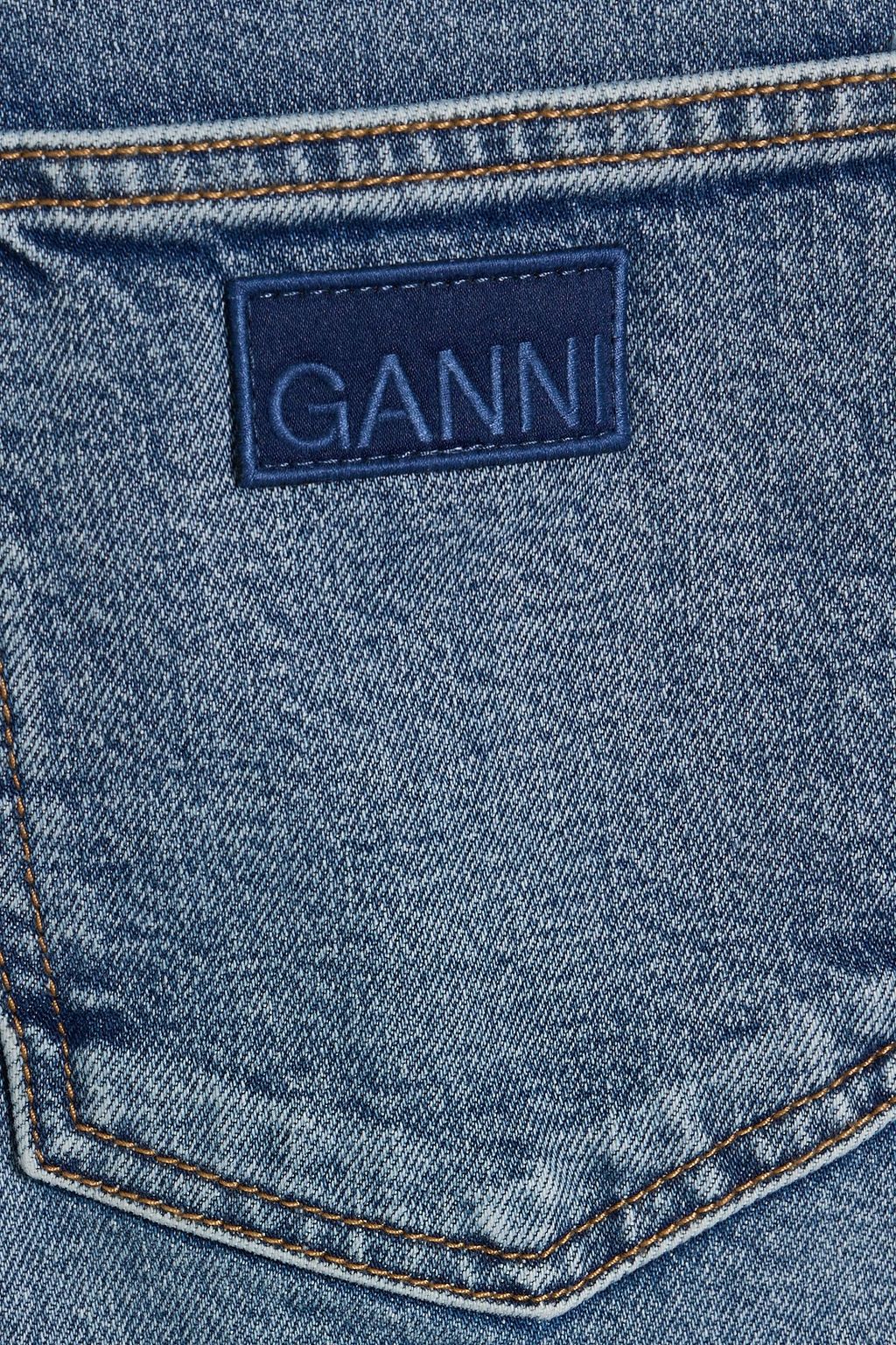 GANNI High-rise wide-leg jeans