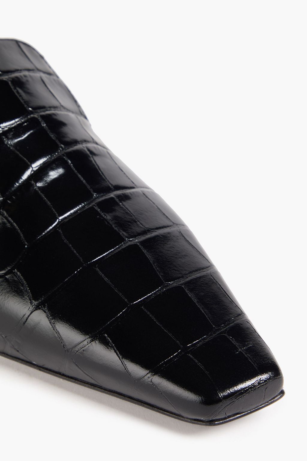 LOULOU STUDIO Mona クロコ風レザー ローファー