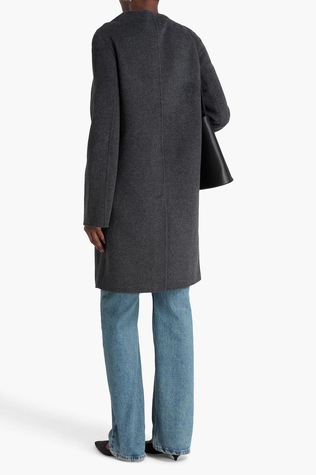 LOULOU STUDIO Fedra double-breasted brushed wool and cashmere-blend felt coat