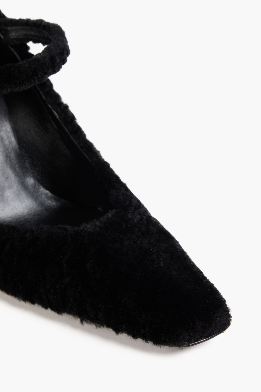 LOULOU STUDIO Kelly shearling Mary Jane pumps