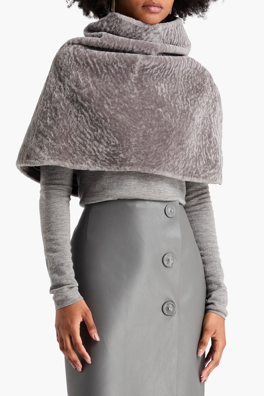 LOULOU STUDIO Ceza shearling snood