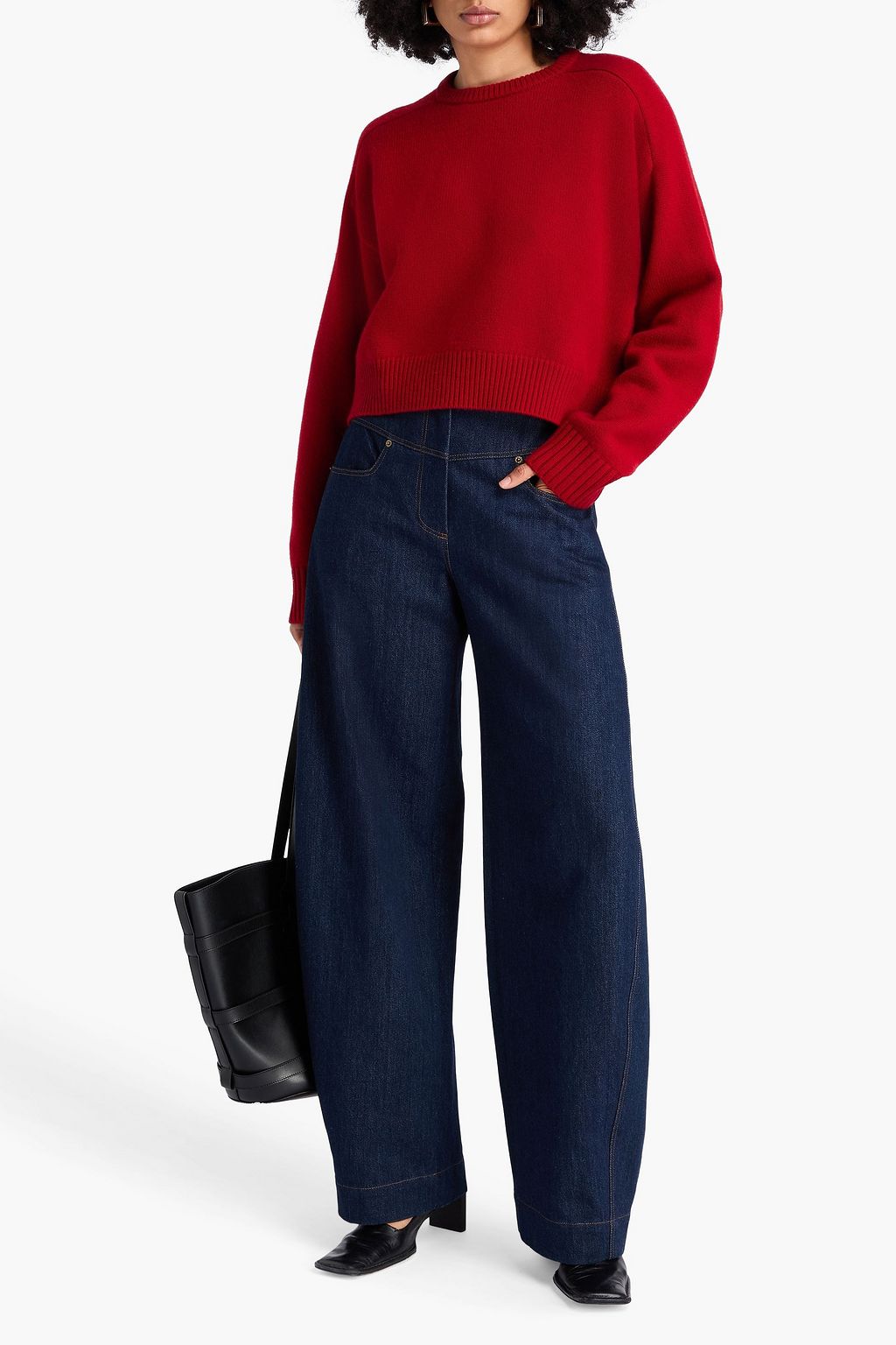 LOULOU STUDIO Bruzzi merino wool and cashmere-blend sweater