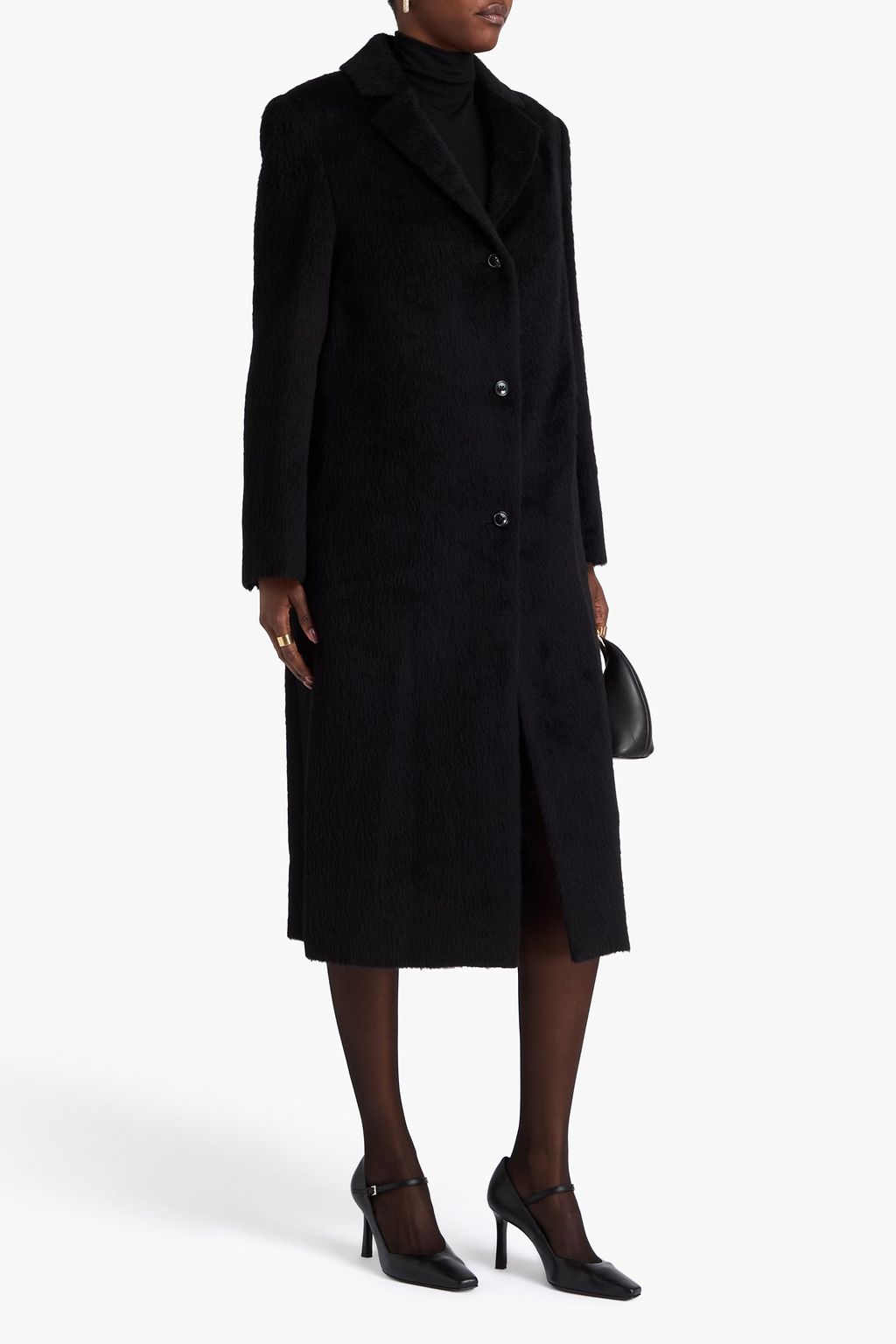 LOULOU STUDIO Danielle brushed alpaca and wool-blend felt coat