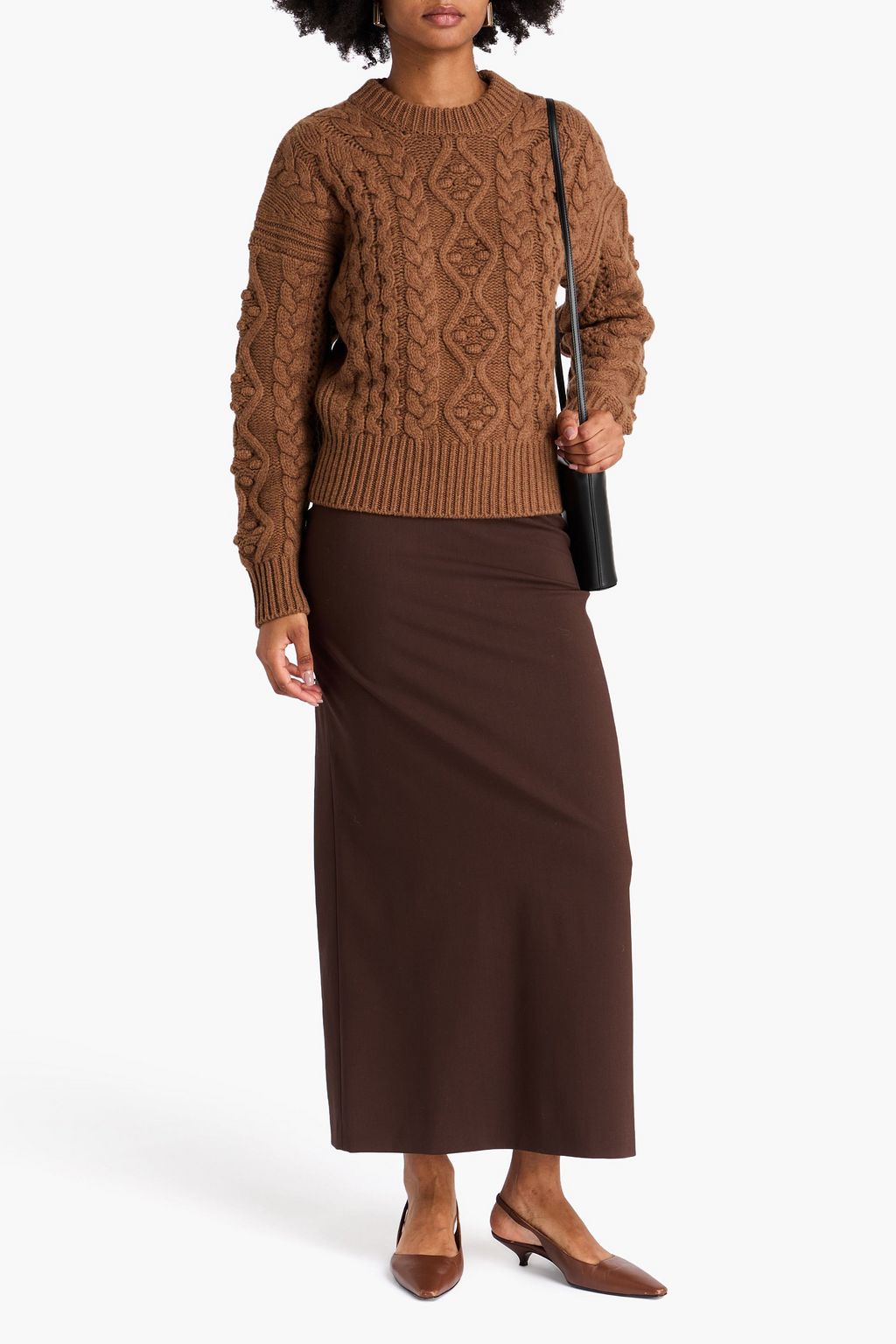 LOULOU STUDIO Eustace cable-knit wool and cashmere-blend sweater