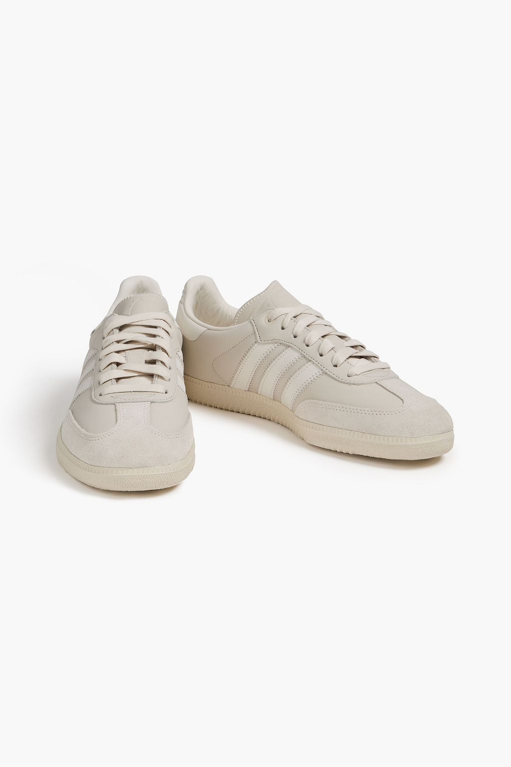 ADIDAS ORIGINALS 삼바 스트라이프 가죽 스니커즈