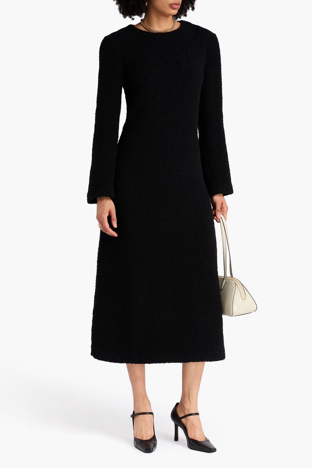 LOULOU STUDIO Amadora bouclé midi dress