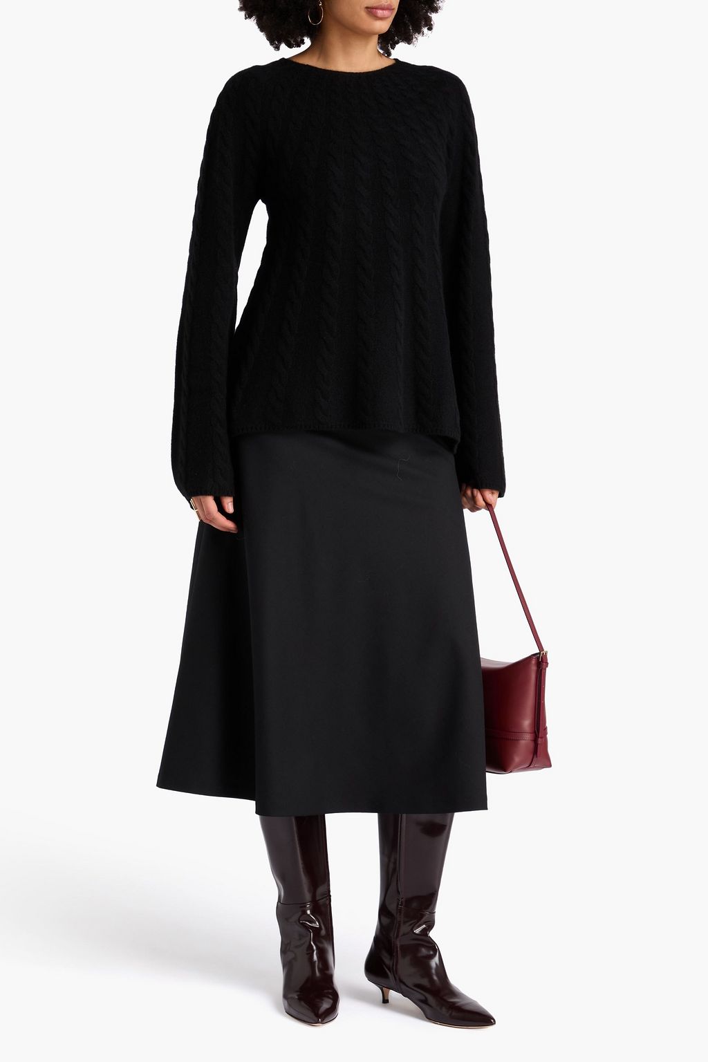LOULOU STUDIO Amal cable-knit cashmere sweater