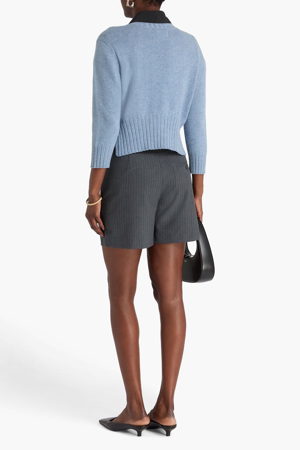 LOULOU STUDIO Lian Cropped Kaschmirpullover