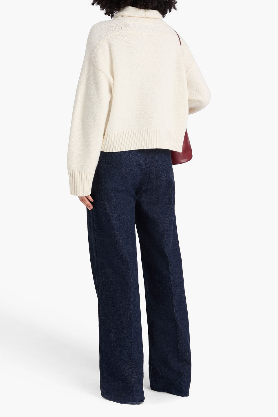  Loulou De Saison - Stintino Rollkragenpullover Aus Einer Woll-kaschmirmischung - Weiß - L 