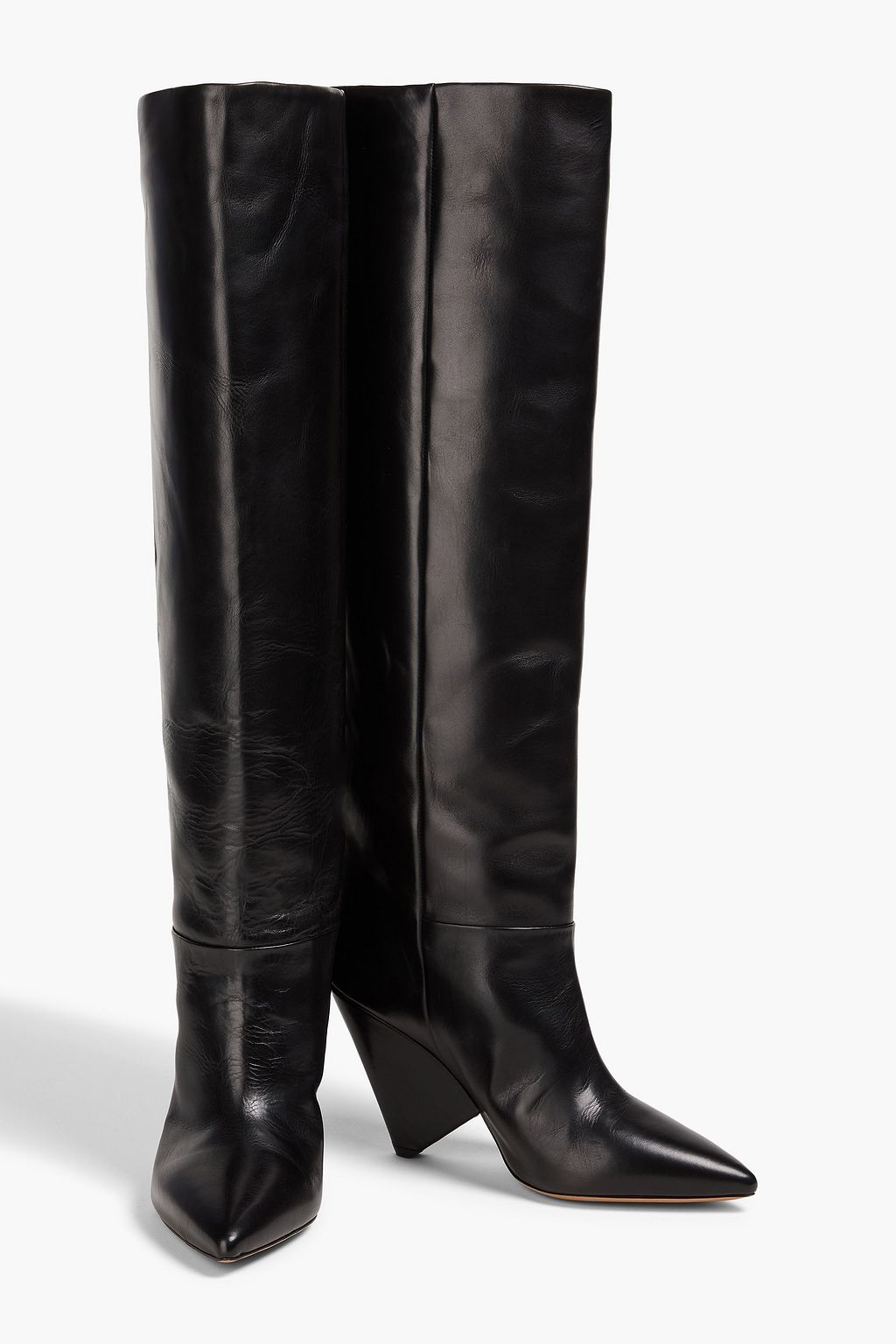 ISABEL MARANT Lokyo glossed-leather knee boots