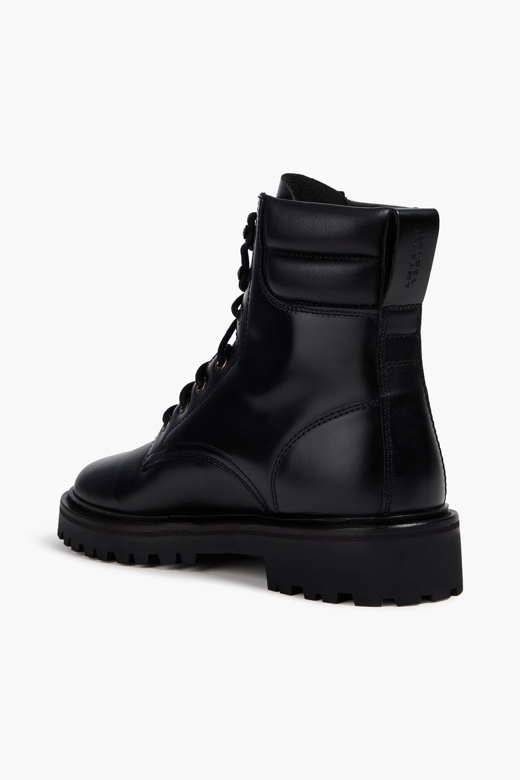 ISABEL MARANT Campa glossed-leather combat boots