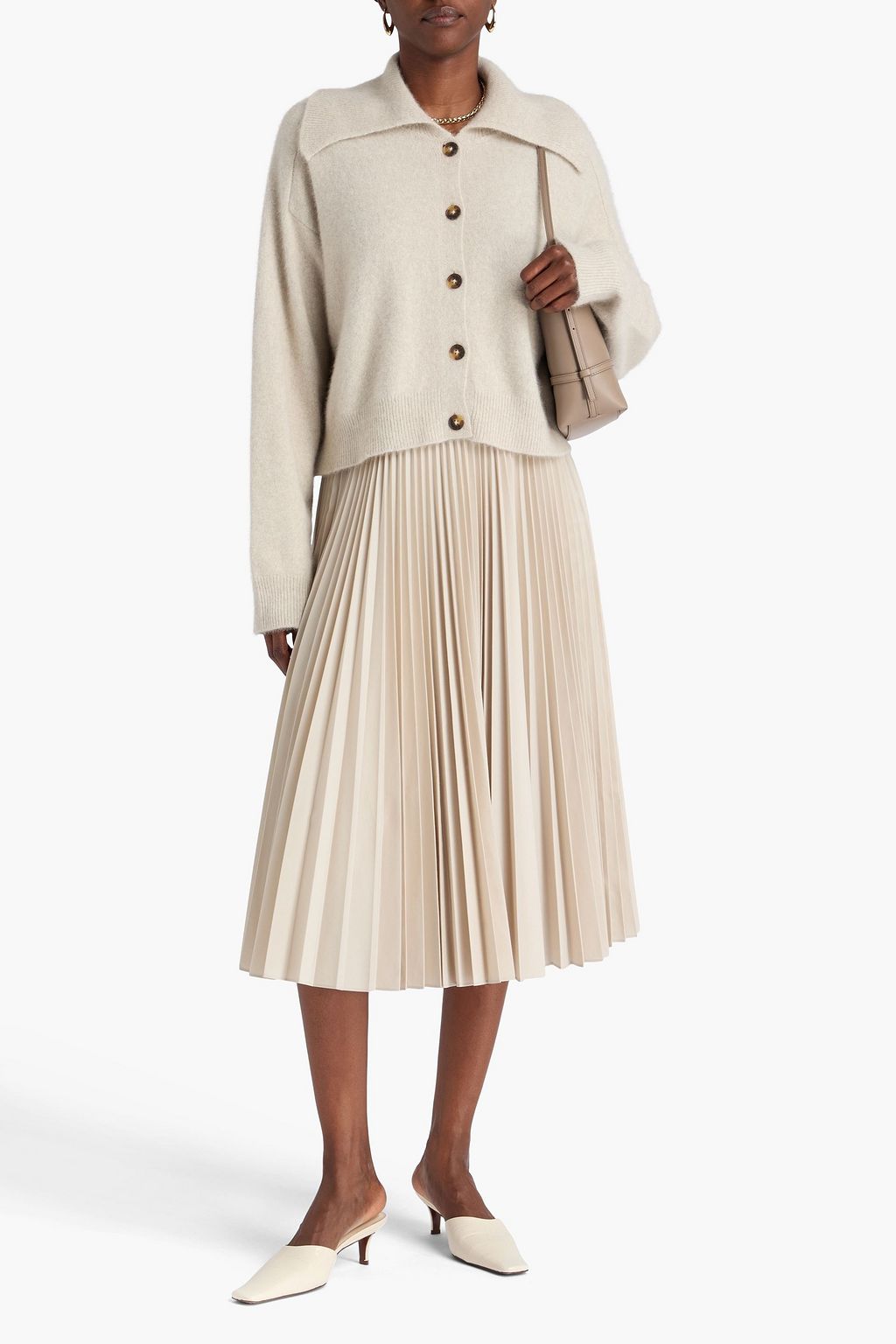 LOULOU STUDIO Sao Cardigan aus einer Wollmischung