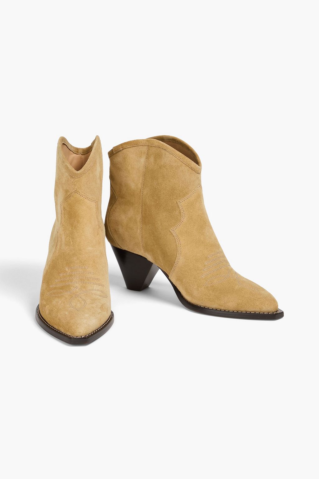 ISABEL MARANT حذاء بوت كاوبوي من الشامواه