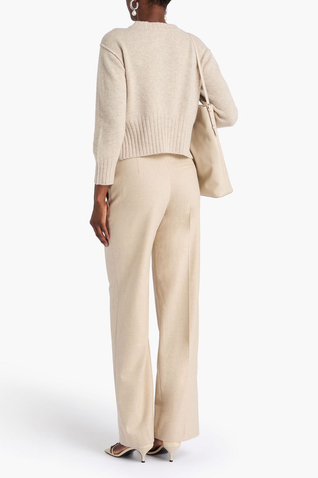 LOULOU STUDIO Lian Cropped Kaschmirpullover
