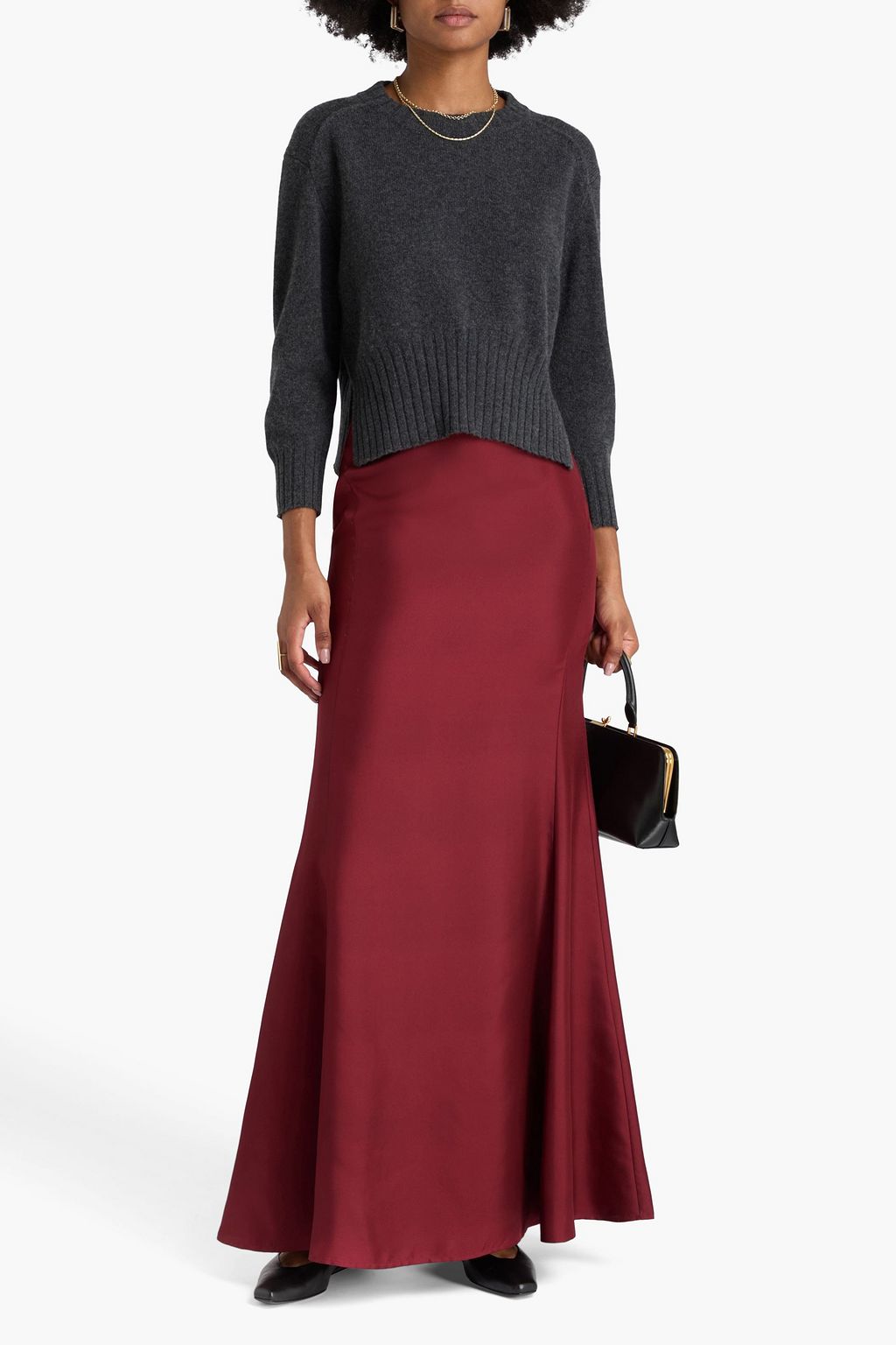 LOULOU STUDIO Lian cropped cashmere sweater