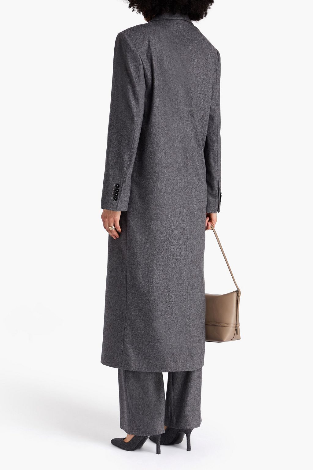 LOULOU STUDIO Zeno double-breasted wool-blend flannel coat