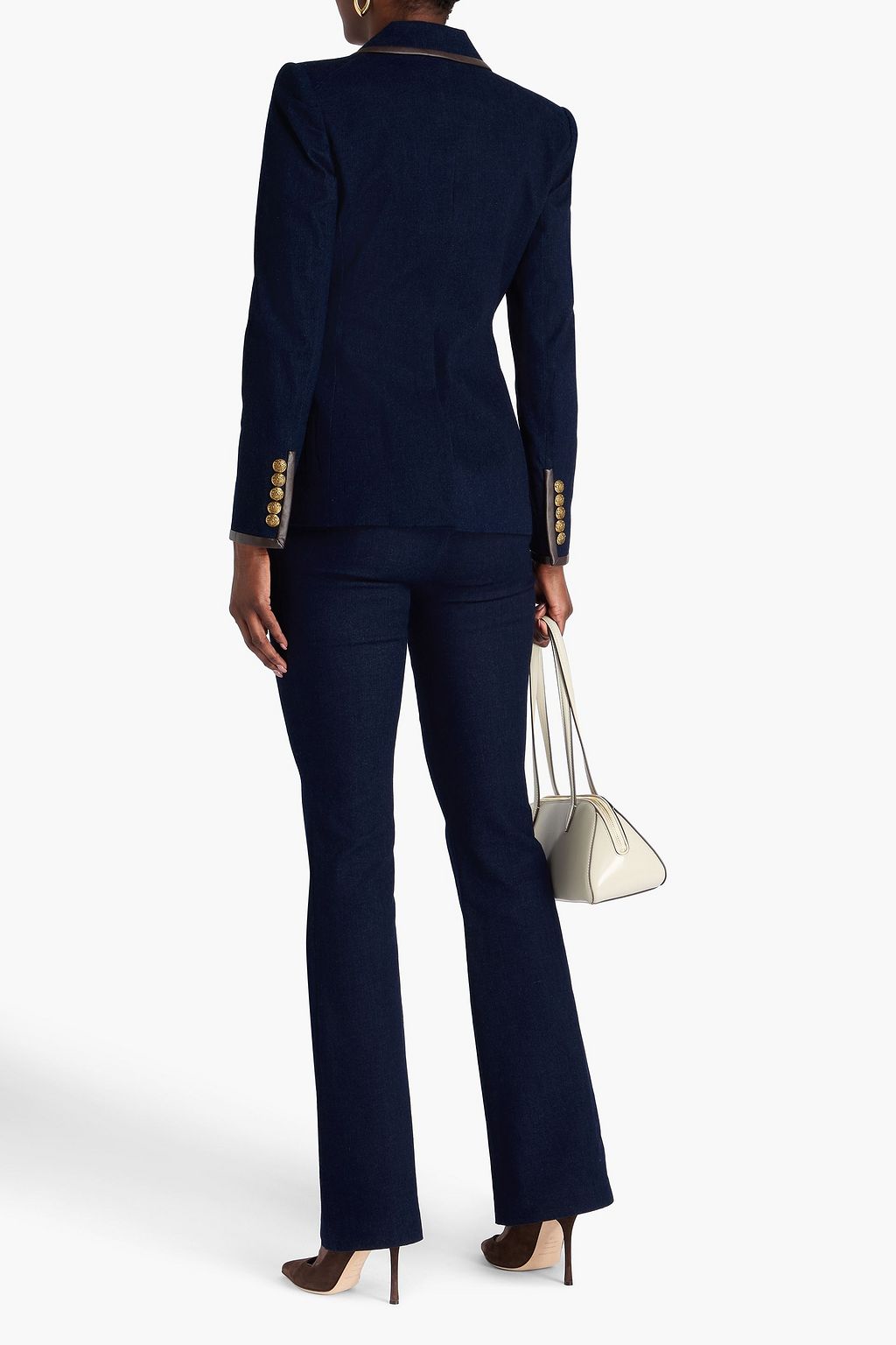 VERONICA BEARD Miller Dickey double-breasted denim blazer