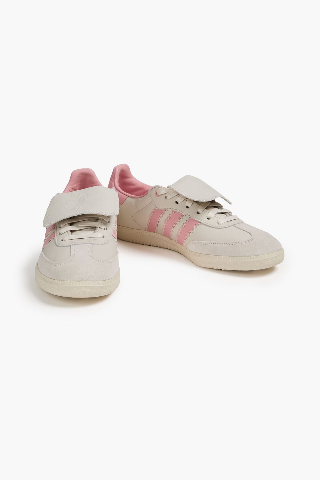 ADIDAS ORIGINALS 삼바 스트라이프 가죽 스니커즈
