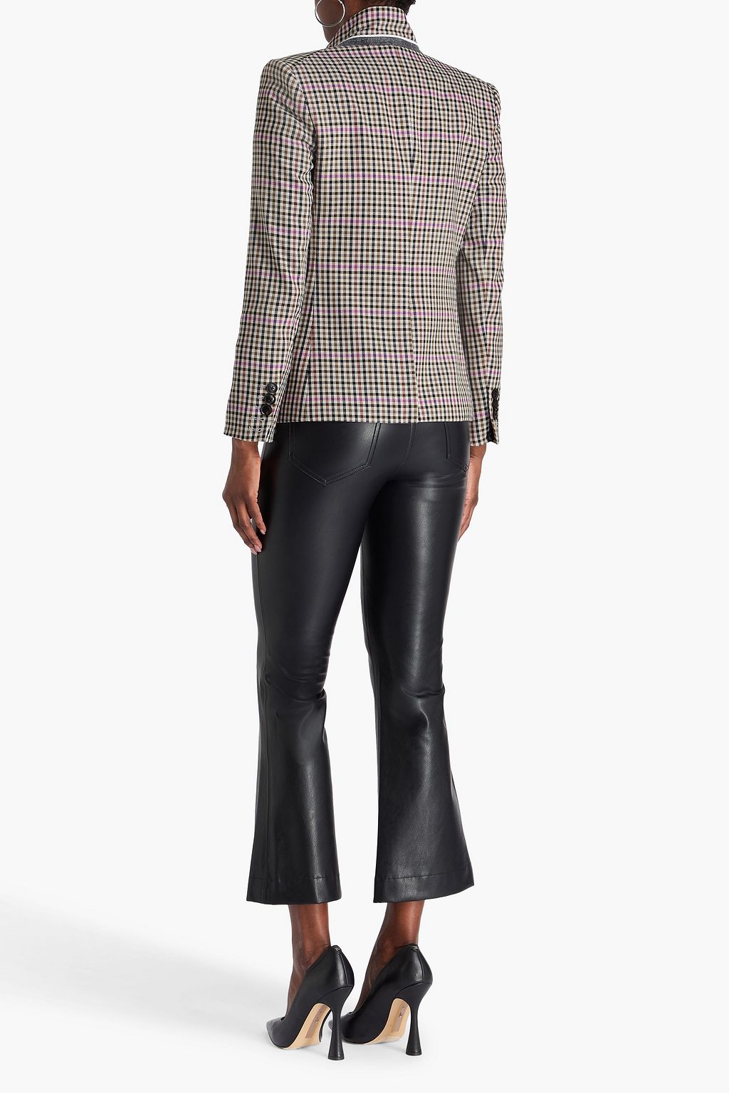 VERONICA BEARD Katie Dickey checked twill blazer