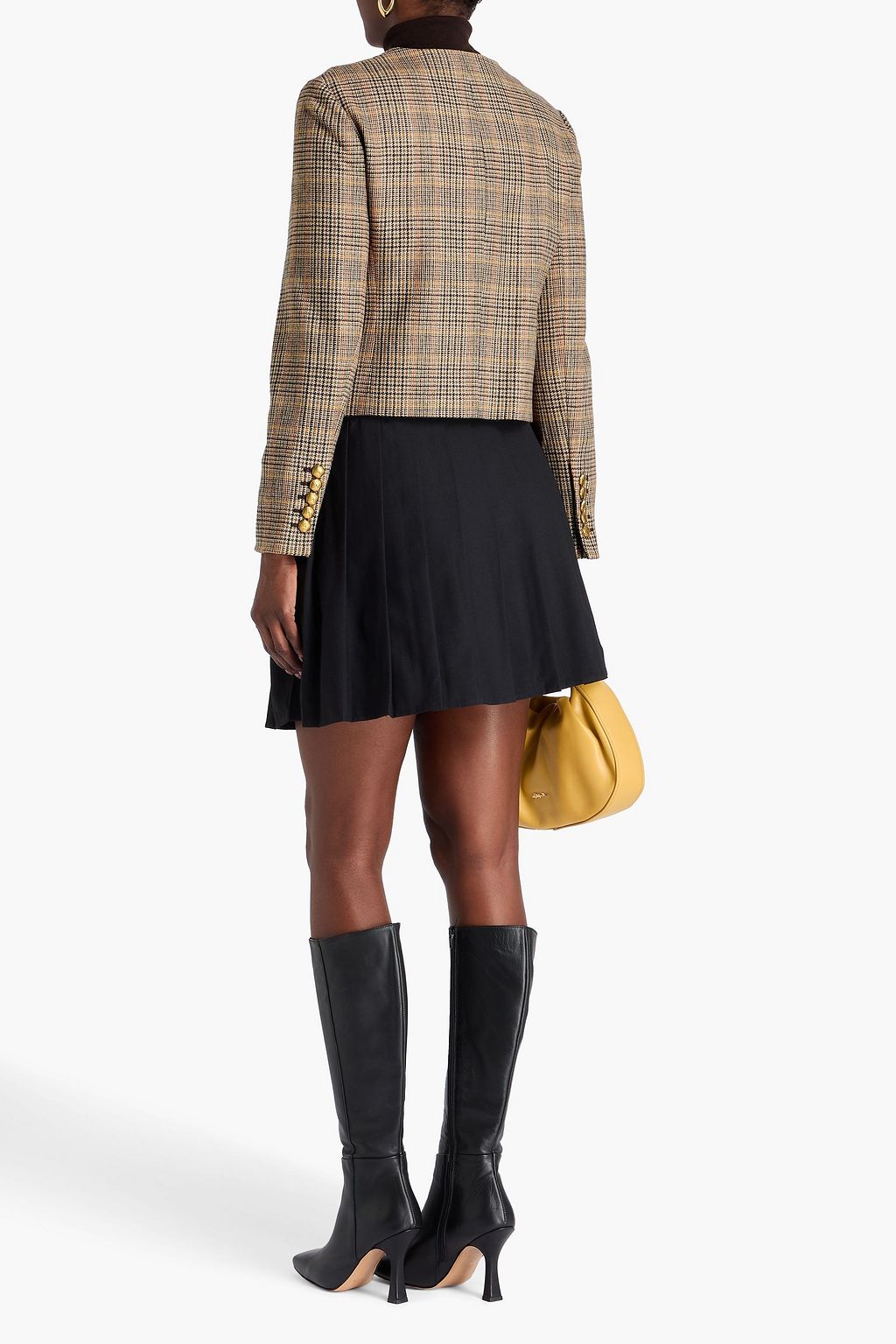 VERONICA BEARD Andrea Prince of Wales checked wool-blend tweed jacket