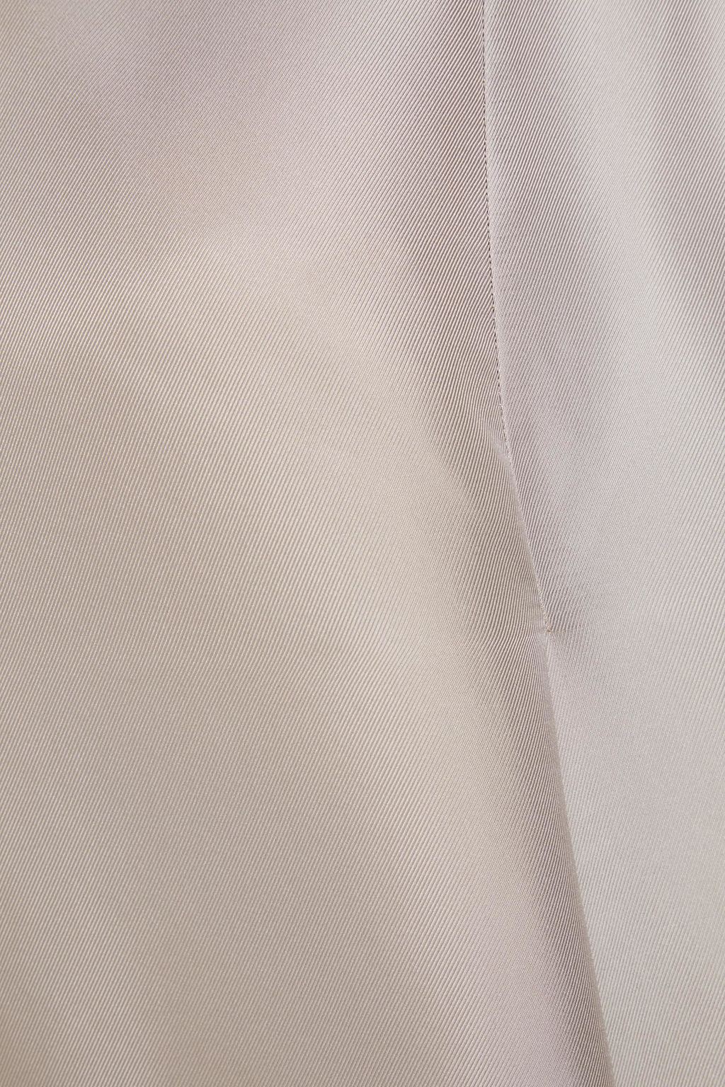LOULOU STUDIO シルクツイル トップス プリーツ入り