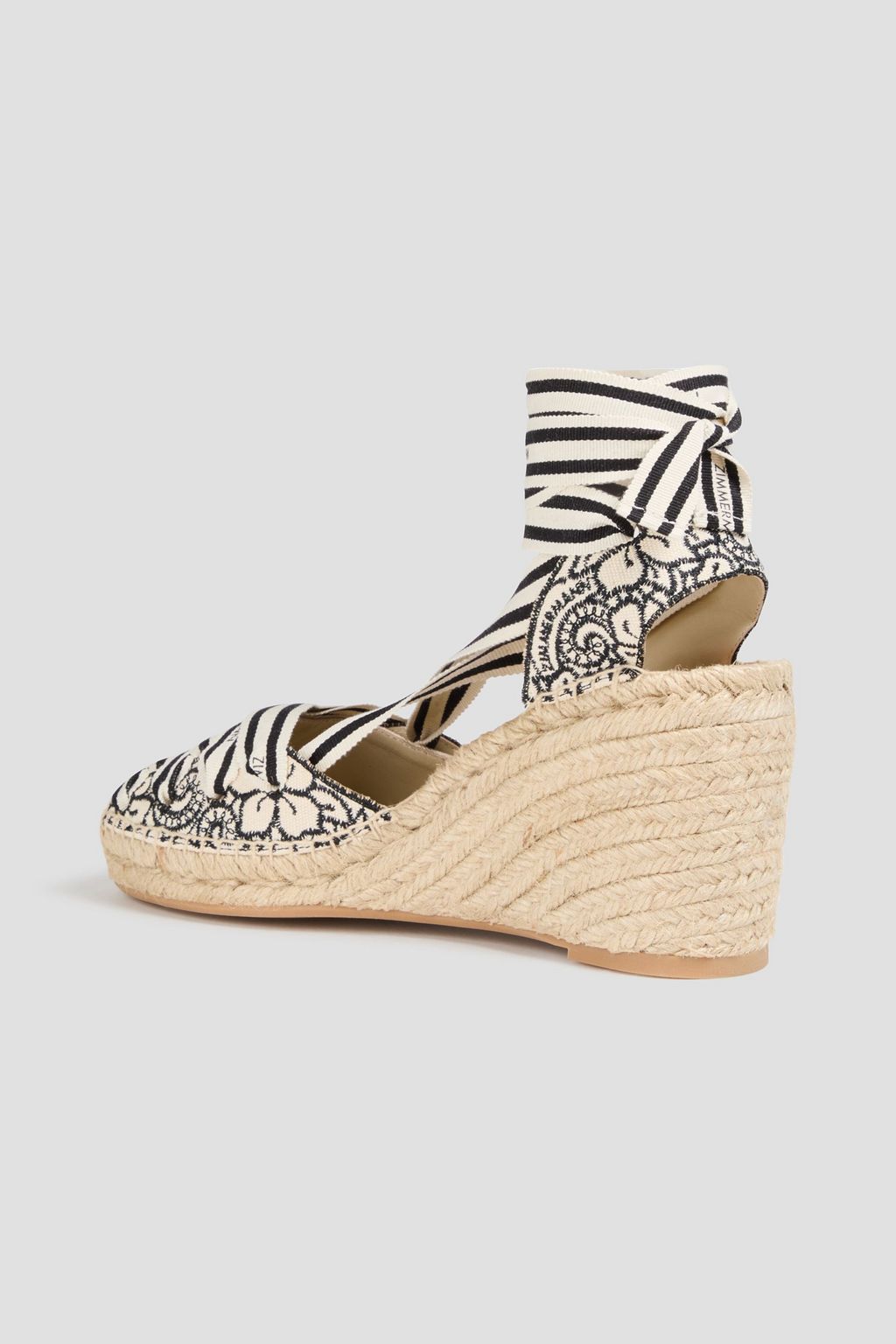 ZIMMERMANN Printed canvas espadrilles