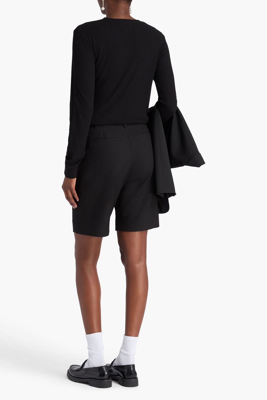 LOULOU STUDIO Ribbed jersey top