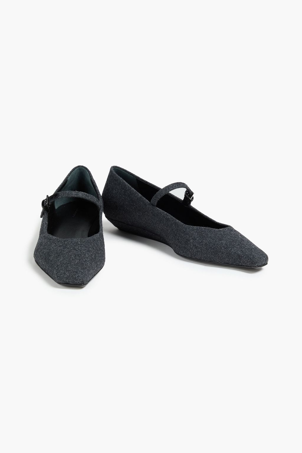 LOULOU STUDIO Regane flannel Mary Jane flats