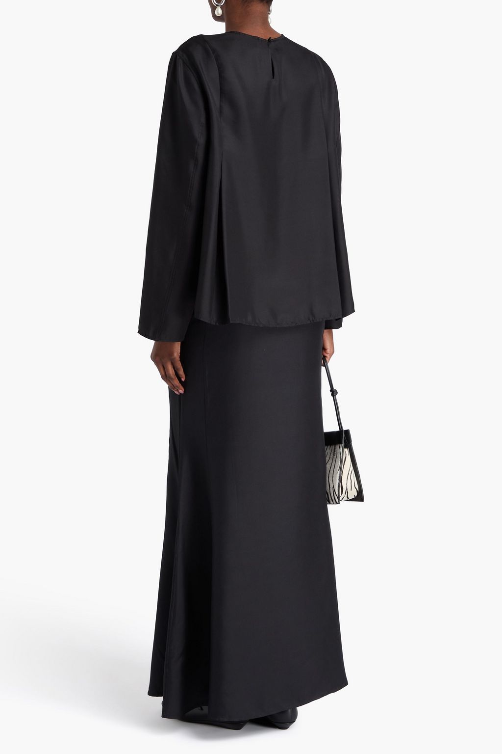 LOULOU STUDIO Adalyn pleated silk-twill top