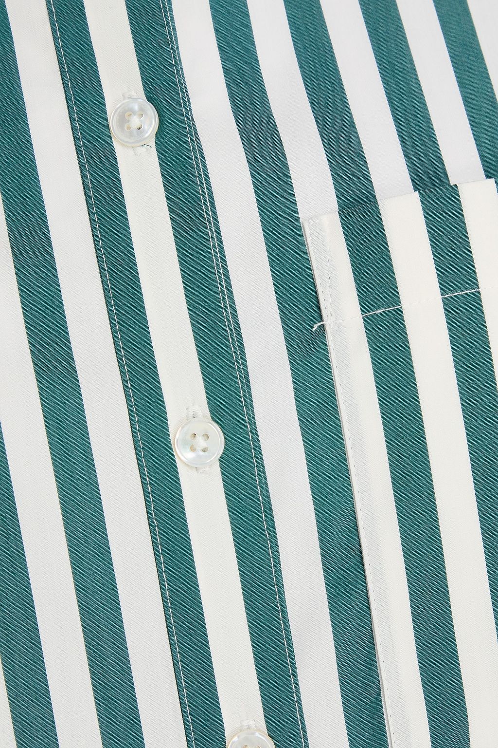 VERONICA BEARD Maia striped cotton-blend poplin shirt