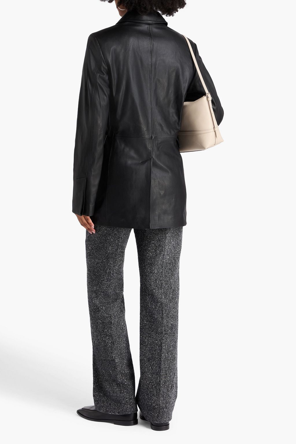 LOULOU STUDIO Benetra double-breasted leather blazer