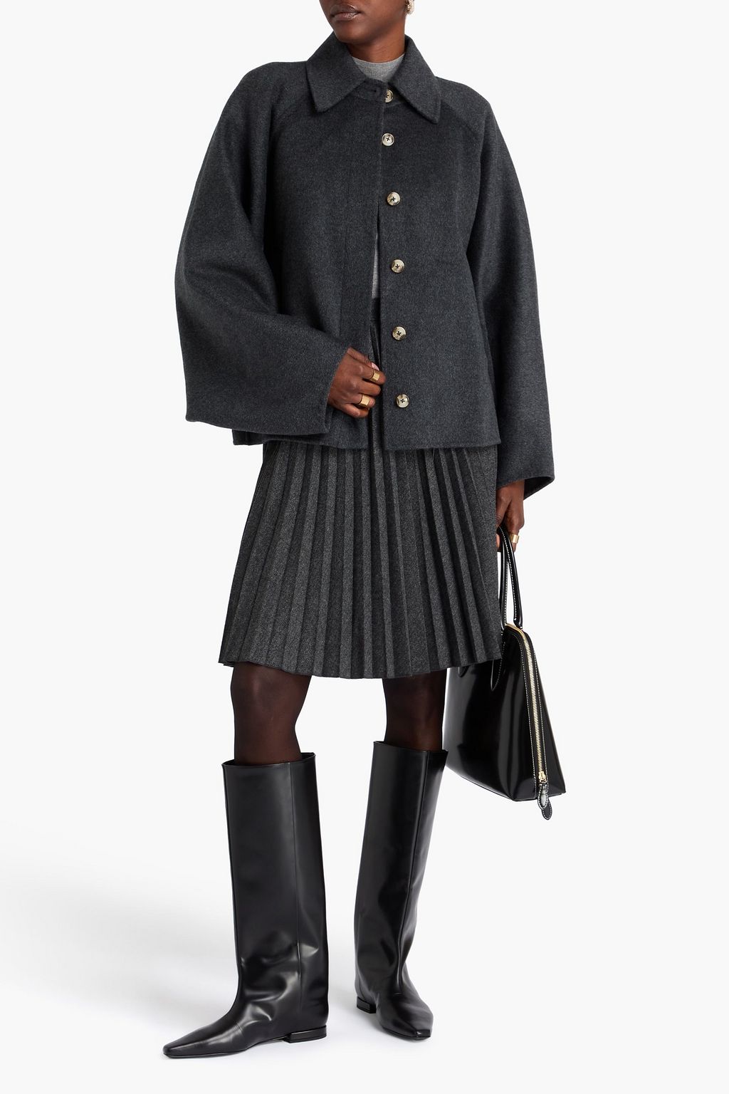 LOULOU STUDIO Camila wool and cashmere-blend felt coat