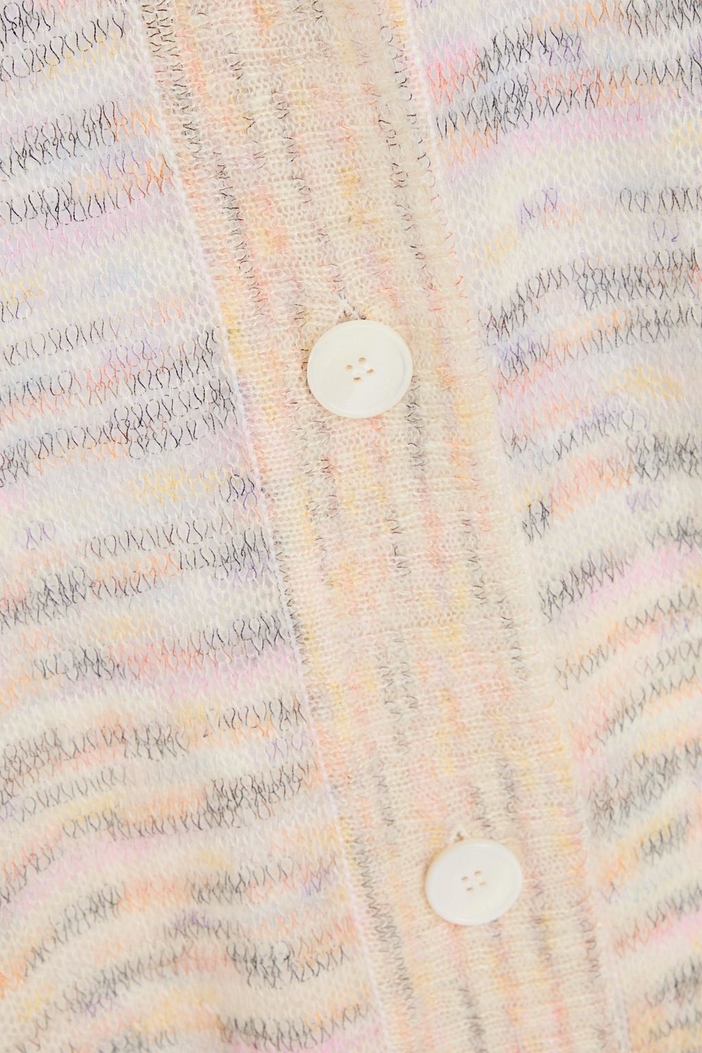 MISSONI Space-dyed crochet-knit cardigan