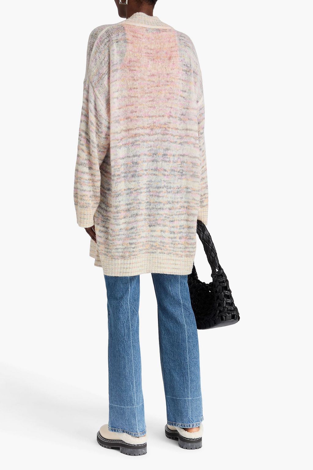 MISSONI Space-dyed crochet-knit cardigan