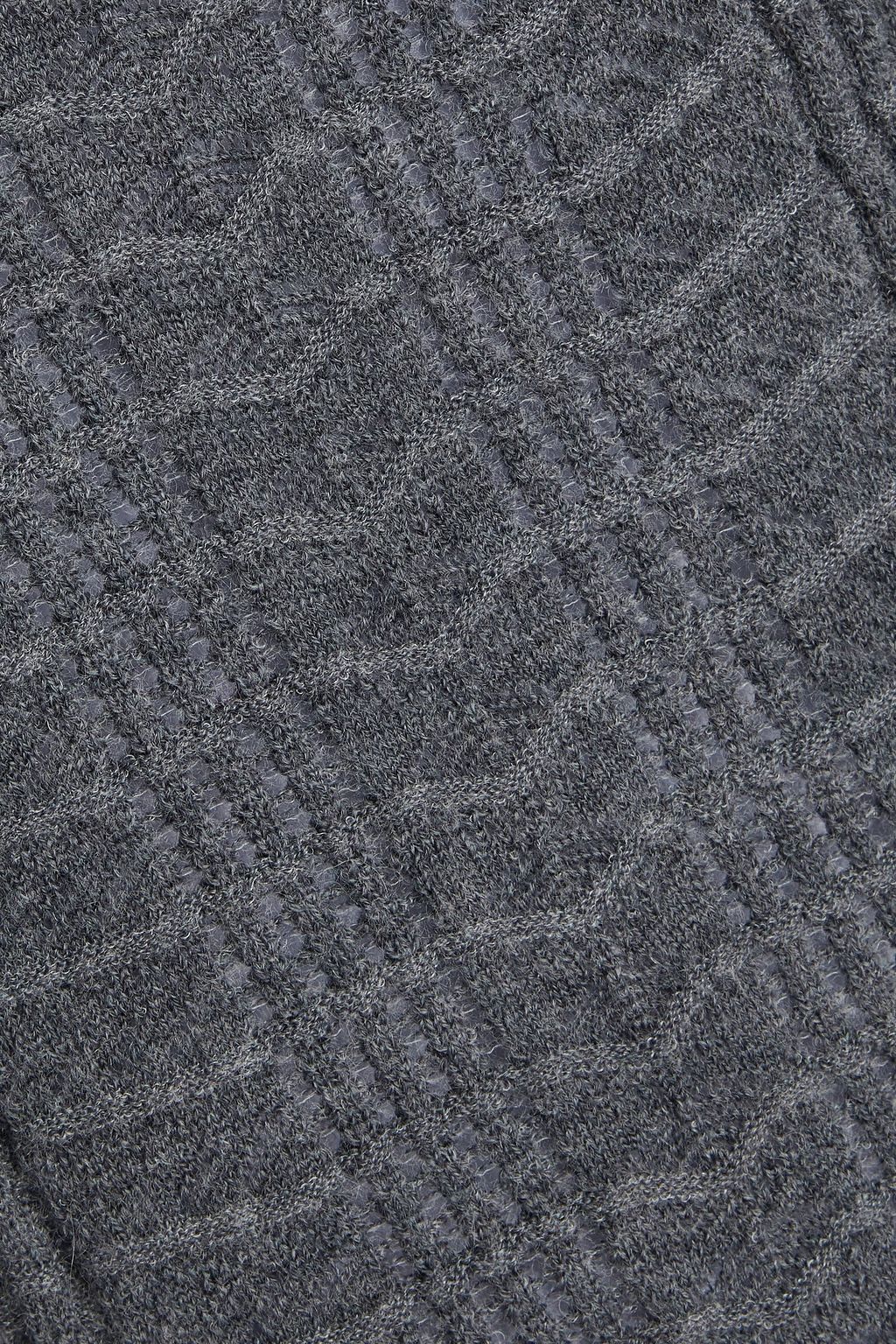 LOULOU STUDIO Orion pointelle-knit wool-blend turtleneck sweater