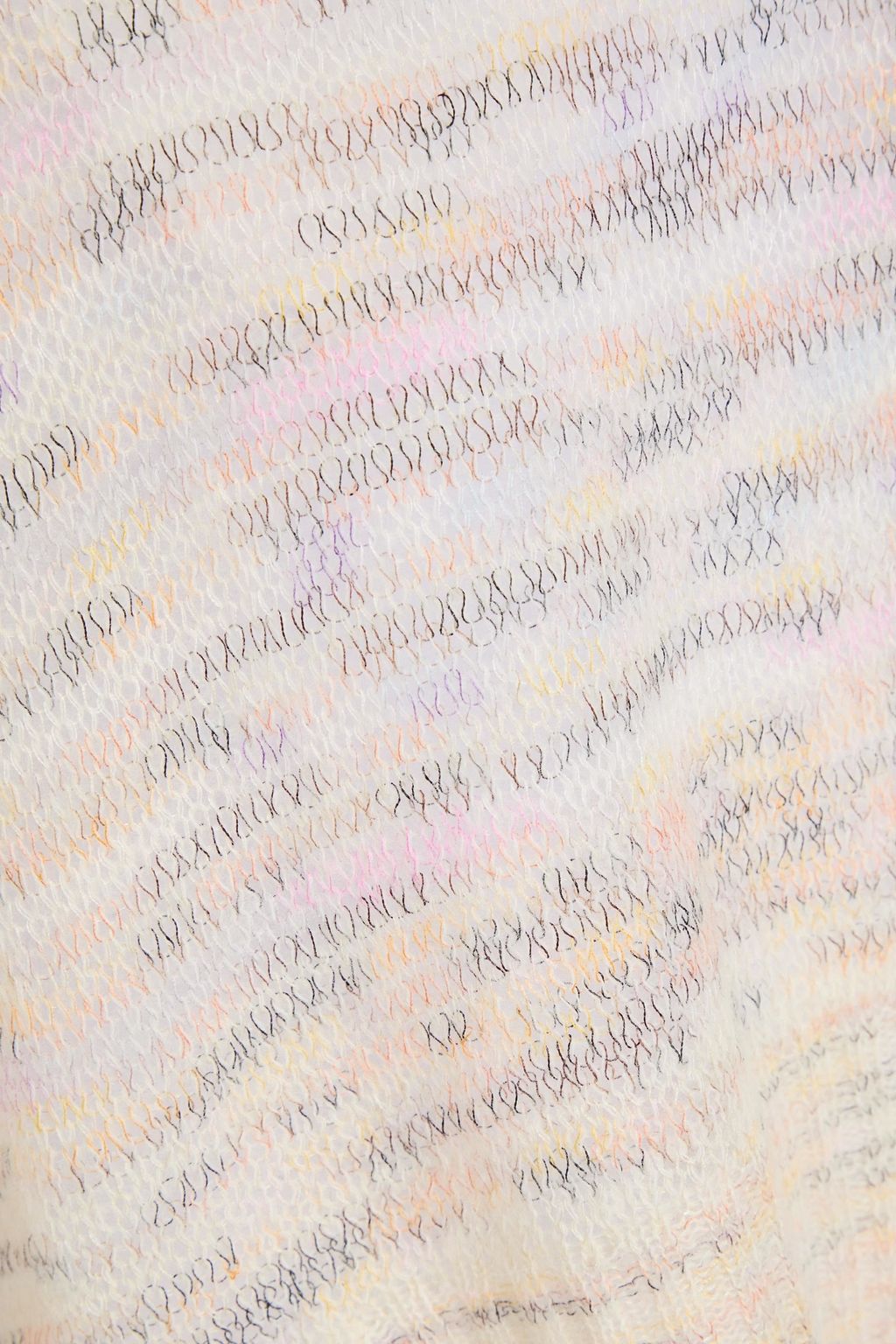 MISSONI Space-dyed crochet-knit sweater