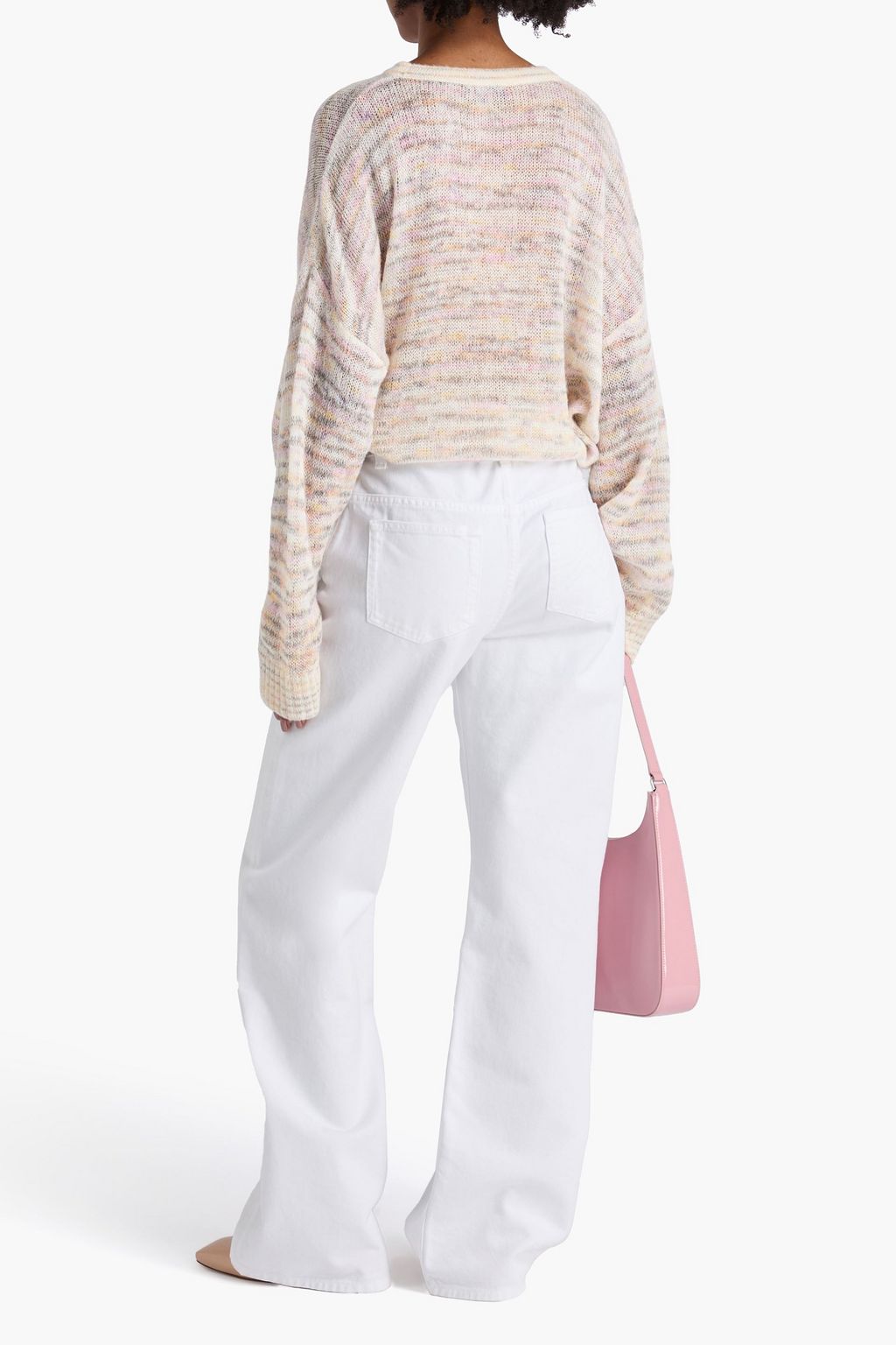 MISSONI Space-dyed crochet-knit sweater