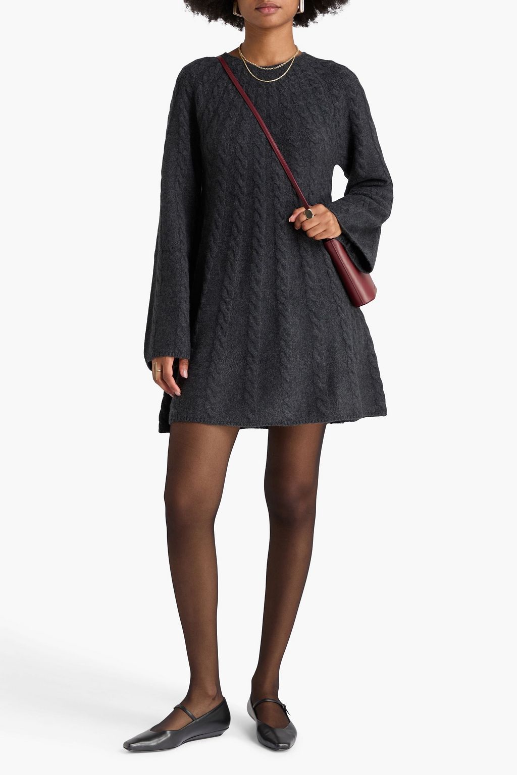 LOULOU STUDIO Blasse cable-knit cashmere mini dress