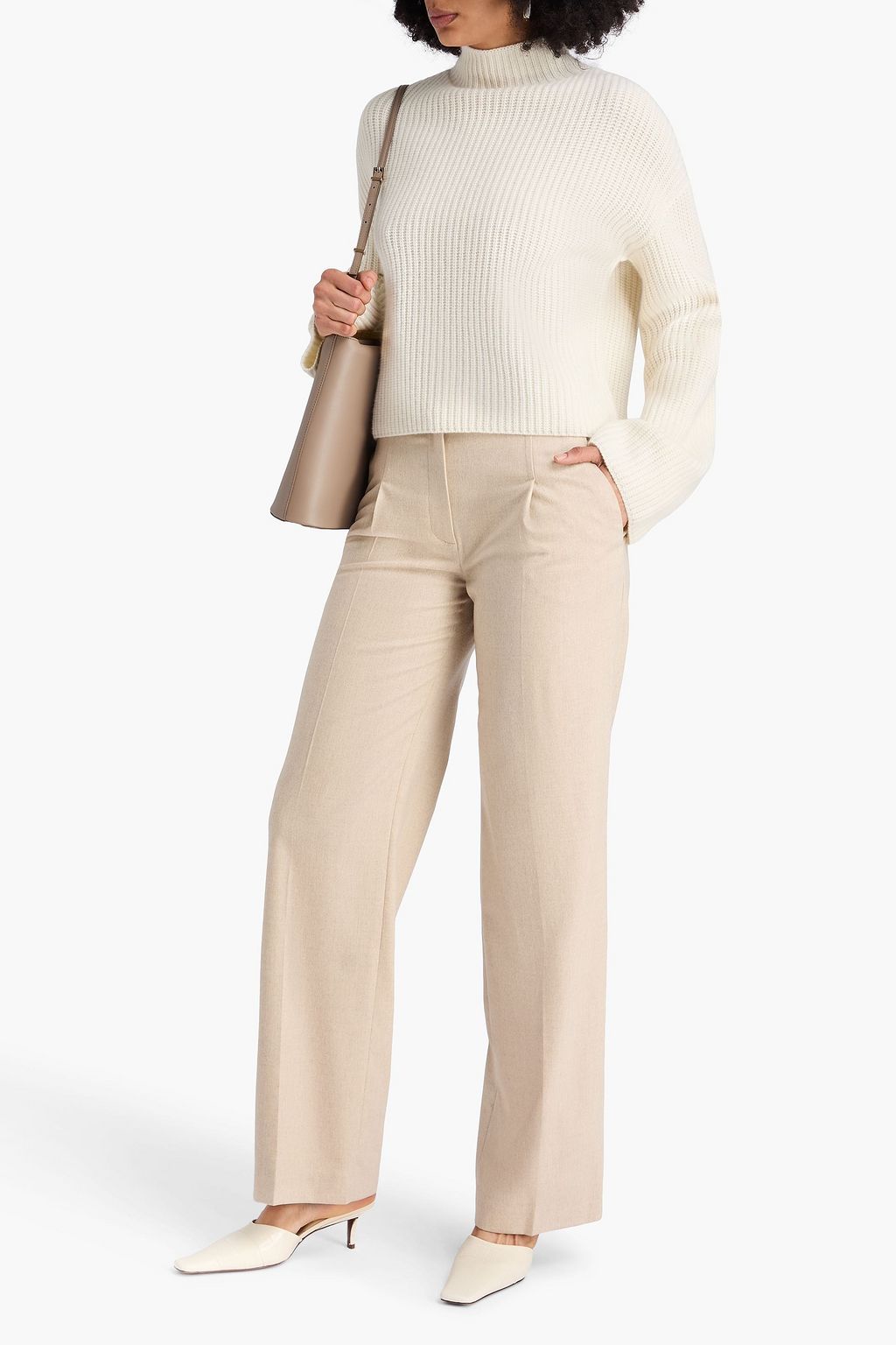 LOULOU STUDIO Faro ribbed cashmere turtleneck sweater