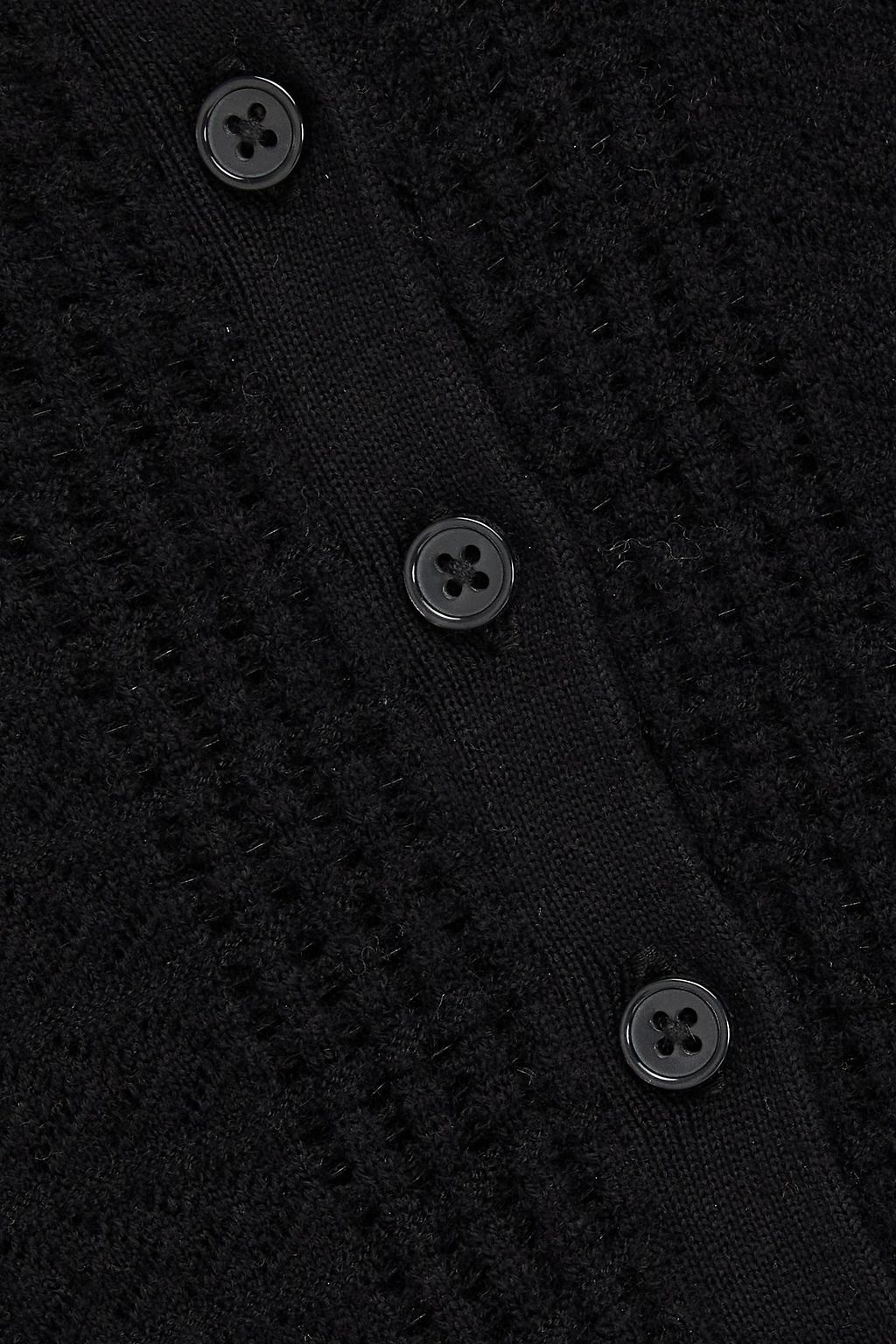 LOULOU STUDIO Zoe pointelle-knit wool-blend sweater