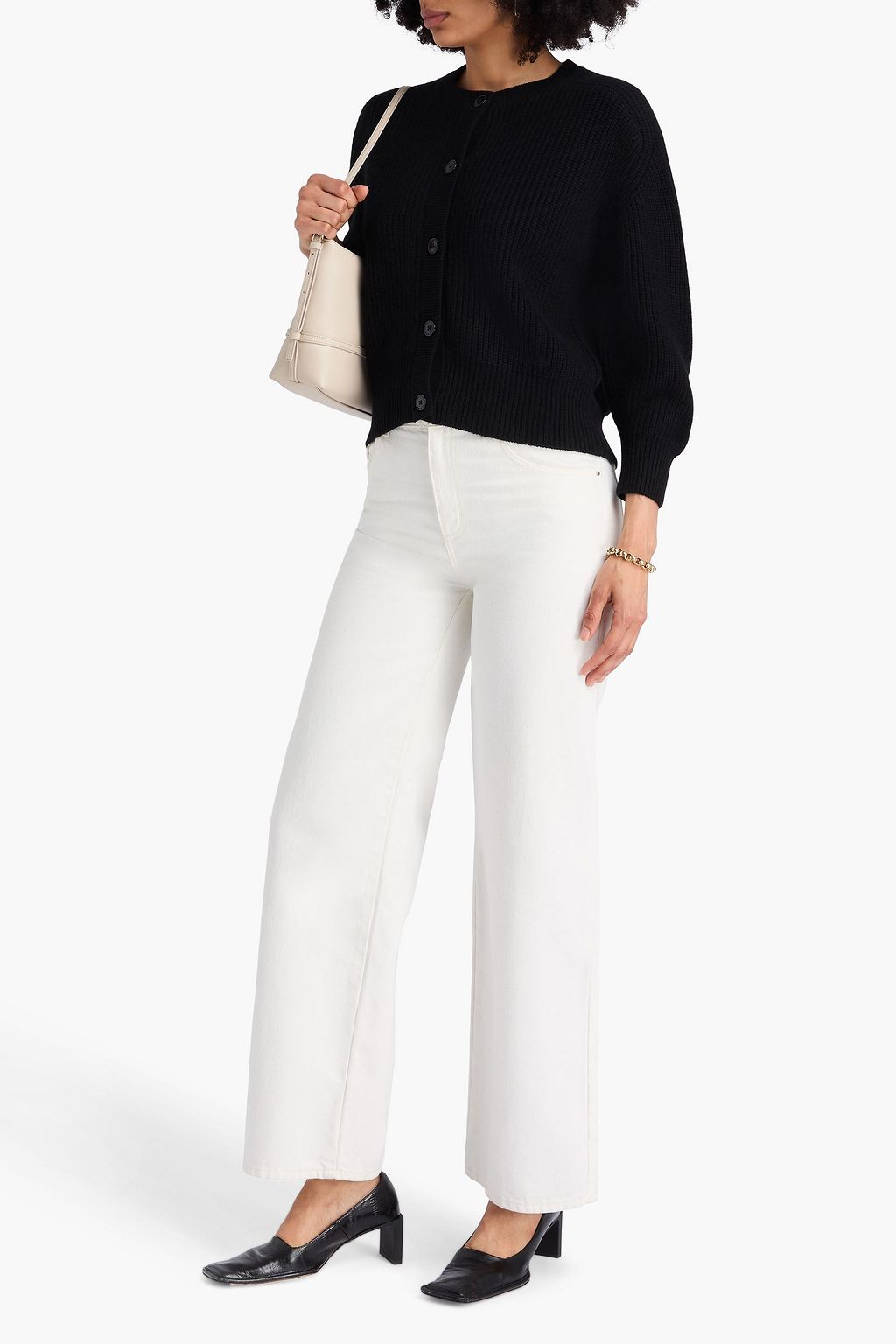 LOULOU STUDIO Nestor ribbed cashmere cardigan