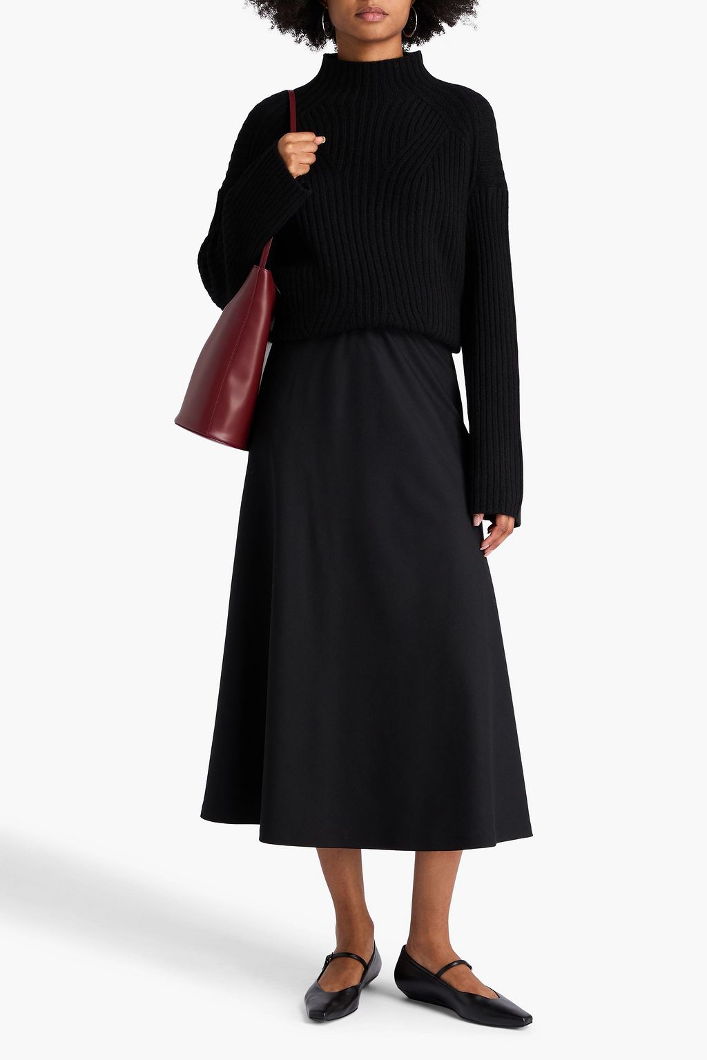 LOULOU STUDIO Ines ribbed cashmere turtleneck sweater